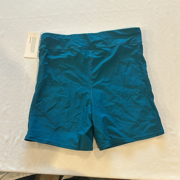 Bloomchic women’s high rise bike biker shorts teal‎ size 18-20 NWT - Picture 5 of 5